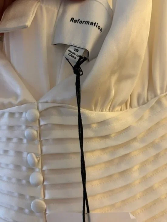 Reformation Arianwen Satin Dress NWT - Picture 5 of 8